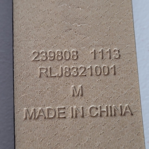 Studded Black Vegan Leather Belt - Women's Medium - Picture 7 of 8